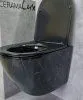 Унитаз подвесной Ceramalux 2212BM, черный мрамор