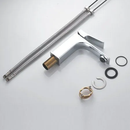 Смеситель для раковины Shevanik S6101, хром - купить в Москве по низкой цене в интернет-магазине с доставкой по всей России | HITsant Смеситель для раковины Shevanik S6101, хром