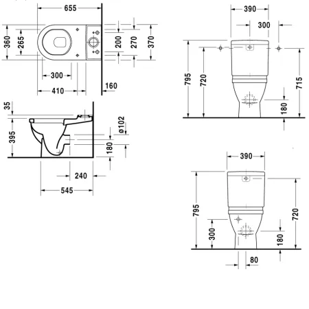 Бачок для унитаза Duravit Starck 3 0920100005