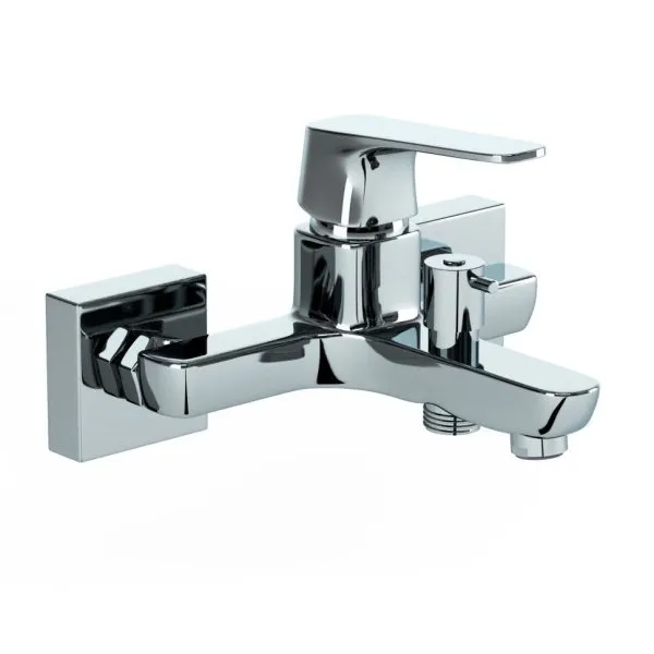 Комплект смесителя 2в1 Paini Bari RTBVCRQNSEAET1RW2VIL1BCHR для ванны с душевым комплектом, хром