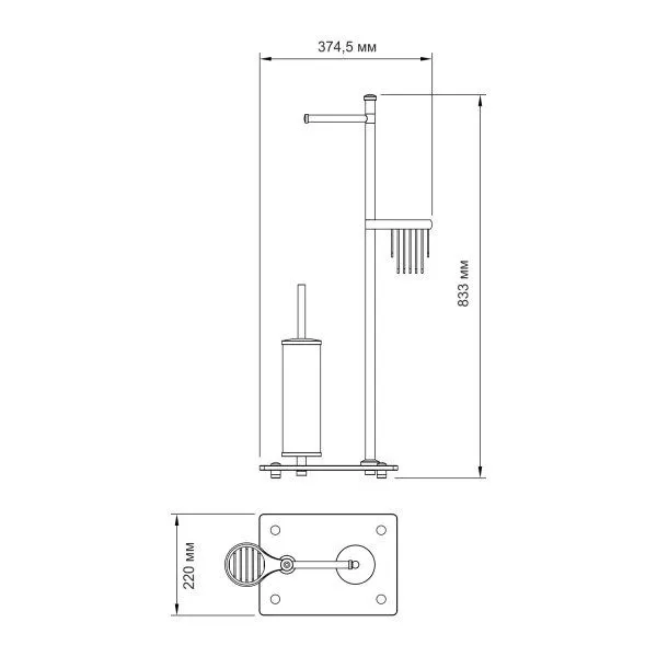 Стойка WasserKRAFT K-1264W белая
