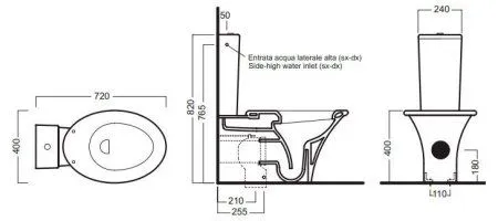 Унитаз-компакт Hatria Sculture YXZ401