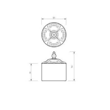 Контейнер Migliore Elisabetta ML.ELB-60.128.CR хром