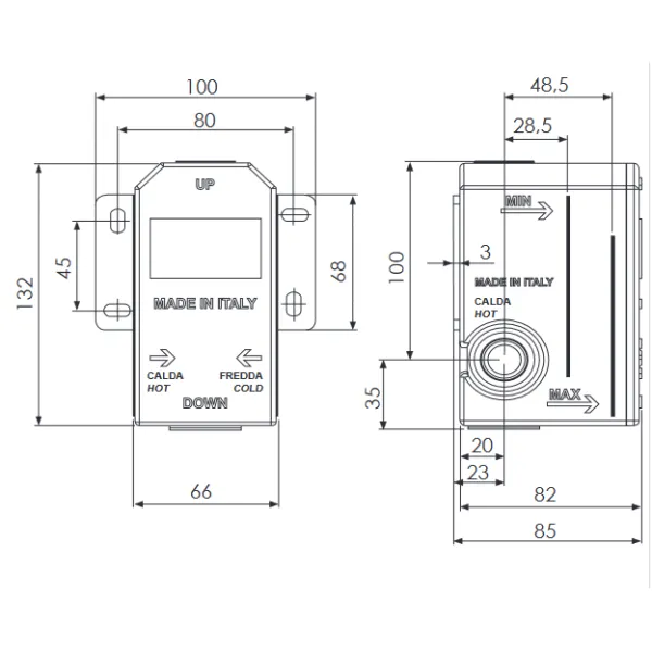 Скрытая часть (бокс) Remer для смесителей с артикулами 30KB и 09KB, хром