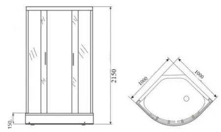Душевая кабина Parly Super SP101