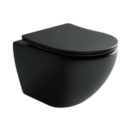 Унитаз подвесной Ceramica Nova Metropol CN4002MB микролифт, черный