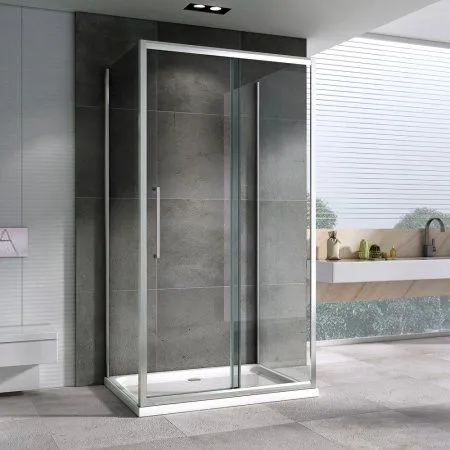 Душевой уголок ABBER Schwarzer Diamant AG30150H-S50-S50 прозрачное/хром