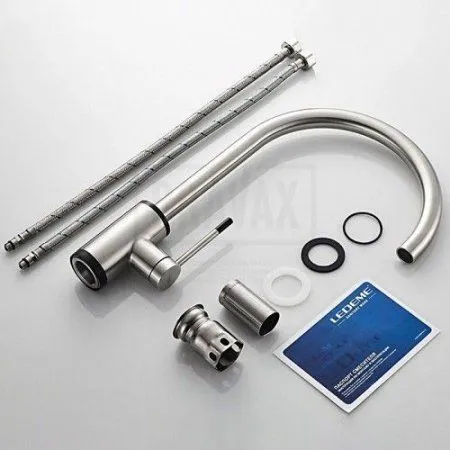 Смеситель Ledeme L74013 нержавеющая сталь