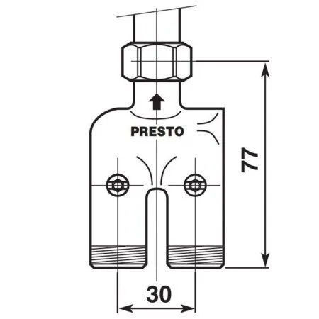 Коллектор Presto 29410 хром