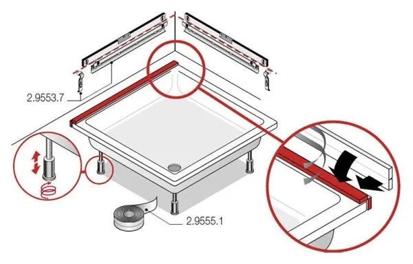 Монтажный комплект Laufen 2.9553.7.000.000.1