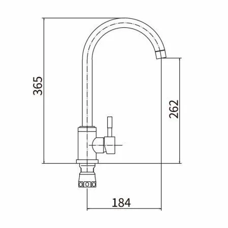 Смеситель для кухни FASHUN (A54009-A) - купить в Москве по низкой цене в интернет-магазине с доставкой по всей России | HITsant Смеситель для кухни FASHUN (A54009-A)