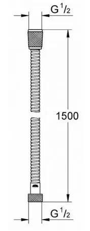 Душевой шланг Grohe Relexa 28143LS0 белый