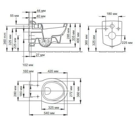 Унитаз подвесной Jacob Delafon Ove E1585-00 - купить в Москве по низкой цене в интернет-магазине с доставкой по всей России | HITsant Унитаз подвесной Jacob Delafon Ove E1585-00