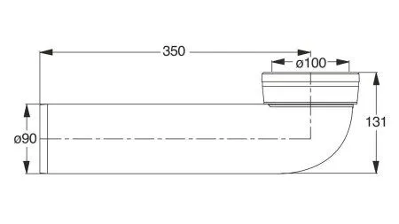 Колено для унитаза BONOMINI (8436PP90C0)