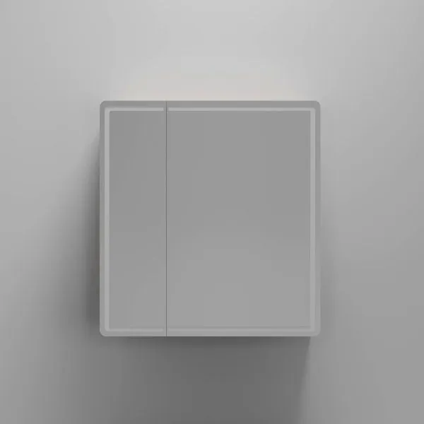 Зеркальный шкаф для ванной комнаты SANCOS Mirror 690x150х740 мм, с LED подсветкой, цвет дуб галифакс натуральный, с розеткой MI70EG