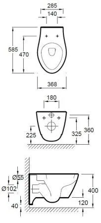 Унитаз подвесной Jacob Delafon Via E1744-00 - купить в Москве по низкой цене в интернет-магазине с доставкой по всей России | HITsant Унитаз подвесной Jacob Delafon Via E1744-00