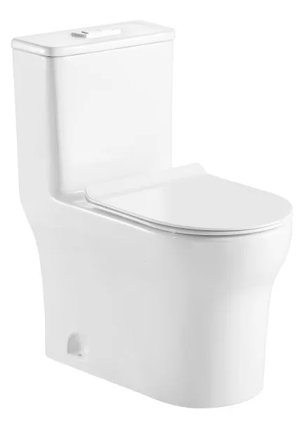 Унитаз-моноблок AZARIO SINTO 720х390х765 напольный в комплекте с сиденьем дюропласт микролифт, белый (AZ-1098)