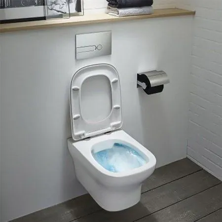 Унитаз подвесной Jacob Delafon Vox EDM102-00 белый - купить в Москве по низкой цене в интернет-магазине с доставкой по всей России | HITsant Унитаз подвесной Jacob Delafon Vox EDM102-00 белый