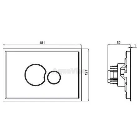 Кнопка смыва Sanit 16.727.W1.0000 натуральный Дуб - купить в Москве по низкой цене в интернет-магазине с доставкой по всей России | HITsant Кнопка смыва Sanit 16.727.W1.0000 натуральный Дуб