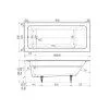 Чугунная ванна Wotte Line 180x80