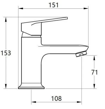 Смеситель VODA для раковины Drop (DP26M)