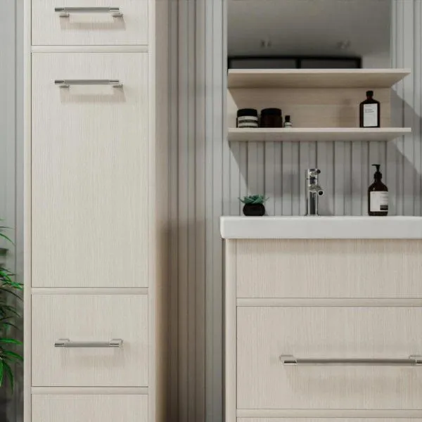 Тумба под раковину напольная Бриклаер ЧИЛИ светлая лиственница , 60 см