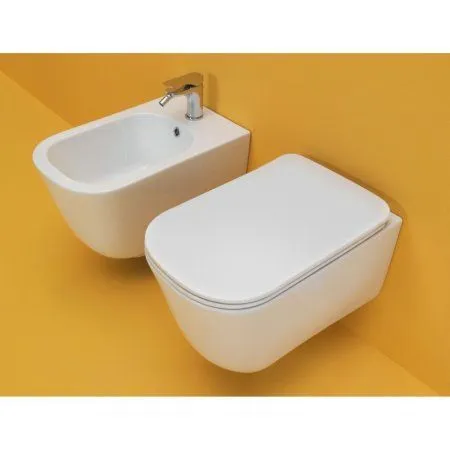 Чаша для подвесного унитаза Kerasan Tribeca 511401 безободковый, белый