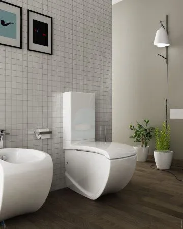 Унитаз-компакт ArtCeram Hi-Line HIV003 01;00 белый глянцевый