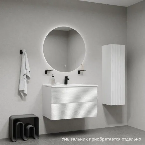 Тумба подвесная, 80 см, белый, Bild, IDDIS, BIL80W0i95 подходит умыв. 0138000i28