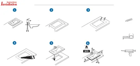 Умывальник CeramaLux 1203, Белый - купить в Москве по низкой цене в интернет-магазине с доставкой по всей России | HITsant Умывальник CeramaLux 1203, Белый