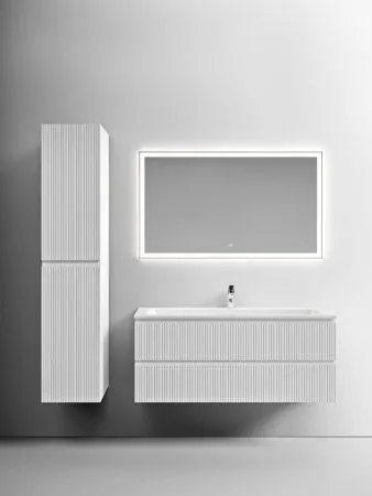 Тумба подвесная SANCOS Snob T 1195х445х500, c двумя ящиками оснащенными доводчиками, Bianco, SNT120W