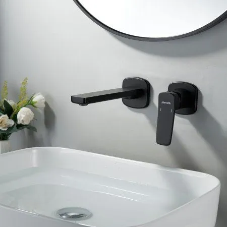 Смеситель для раковины однорычажный встроенный Shevanik S9941H, Черный