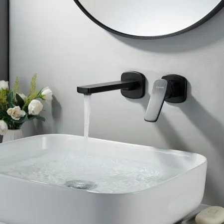 Смеситель для раковины однорычажный встроенный Shevanik S9941H, Черный