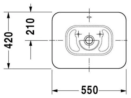 Раковина Duravit Bacino 0334520000