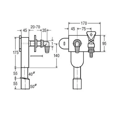 Сифон Viega 369156 для стиральной/посудомоечной машины