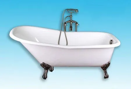 Чугунная ванна Elegansa Schale бронзовые ножки - купить в Москве по низкой цене в интернет-магазине с доставкой по всей России | HITsant Чугунная ванна Elegansa Schale бронзовые ножки