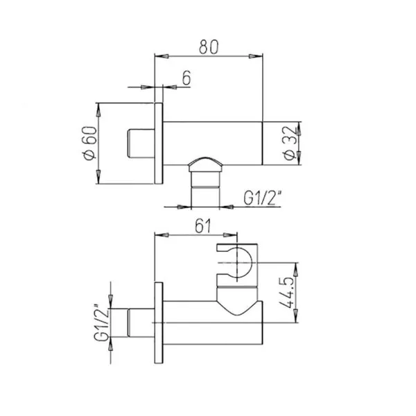 Шланговое подключение с держателем Paini 50SYPZXF48JT0TRNT с держателем, черный брашированный
