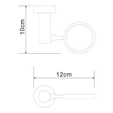Держатель запасной WasserKRAFT Donau K-C178 хром
