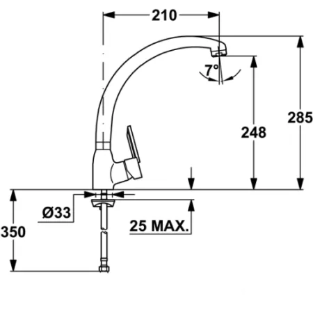 Смеситель Teka Mf2 81911412 хром