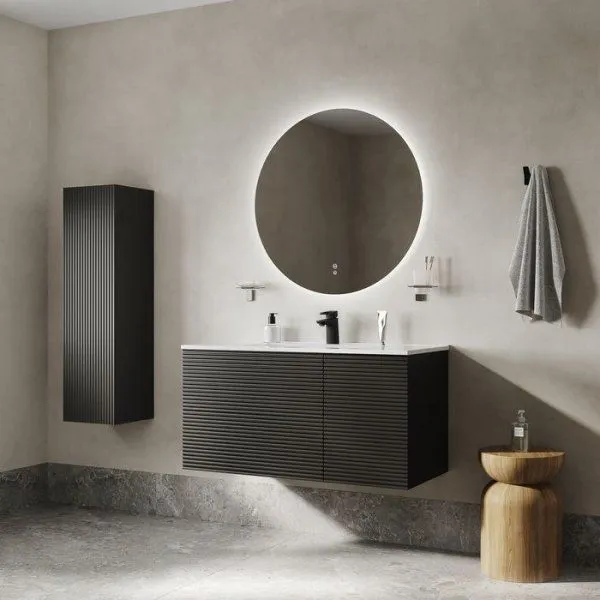 Тумба с умывальником, подвесная, 100 см, темно-серый, Bild, IDDIS, BIL10G0i95K