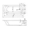 Ванна акриловая Riho Miami B060001005 170x70