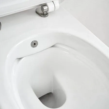 Унитаз подвесной SSWW CT2039V-B с тонкой крышкой, с функцией биде, белый глянцевый