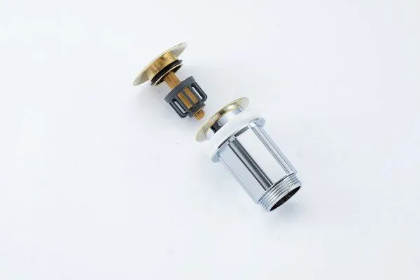 Донный клапан для раковины с сеткой Frap F67-3, золотой