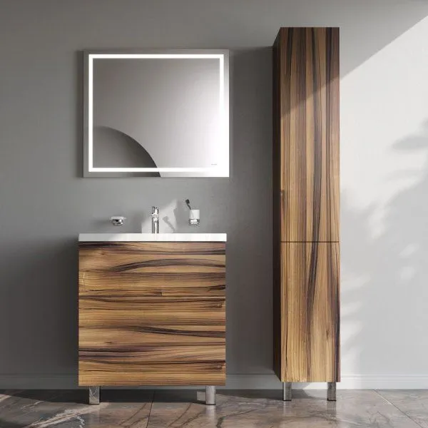 База под раковину, напольная, 75 см, 2 ящика, орех AM.PM Gem M90FSX0752HF