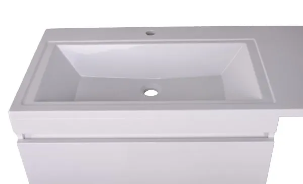 Тумба напольная "Даллас 130", 3 ящ., Люкс белая, PLUS Style Line СС-00000558