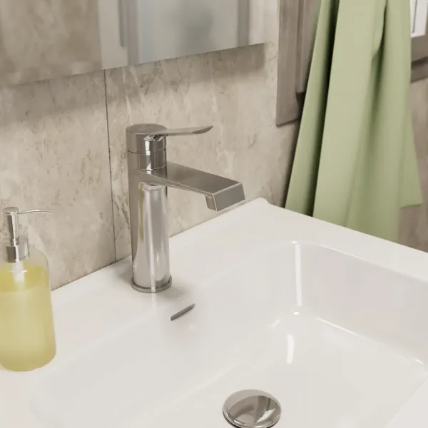 Смеситель для раковины D&K Bayern.Bamberg хром (DA1552101) - купить в Москве по низкой цене в интернет-магазине с доставкой по всей России | HITsant Смеситель для раковины D&K Bayern.Bamberg хром (DA1552101)