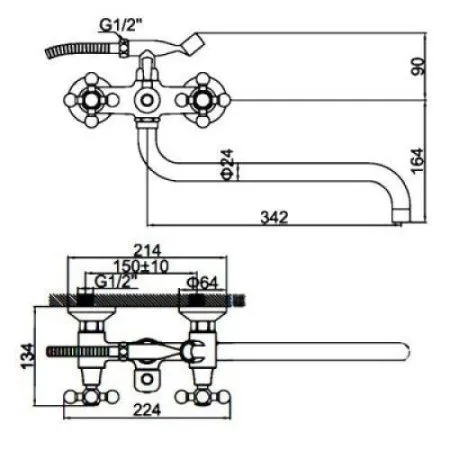 Смеситель Ledeme L2619-1 матовый