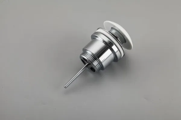 Донный клапан для раковины универсальный Frap F62-8,хром/белый