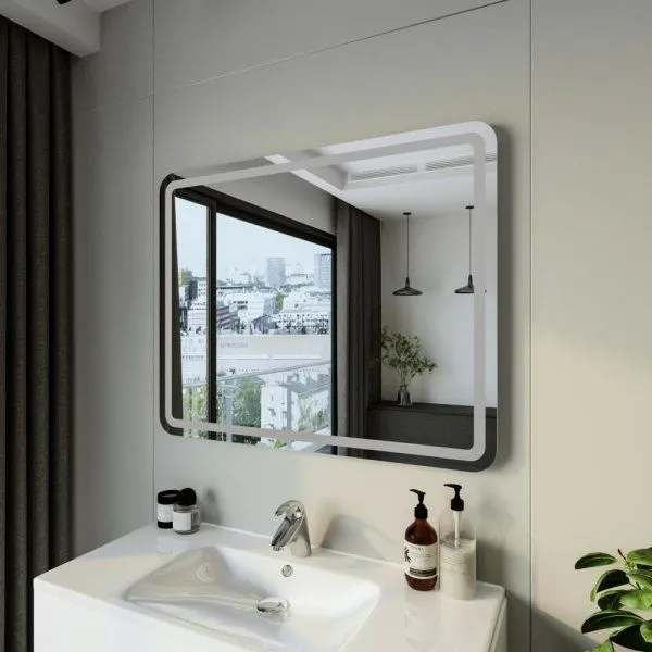 Зеркало Бриклаер Эстель-1 100 с подсветкой LED, на взмах руки