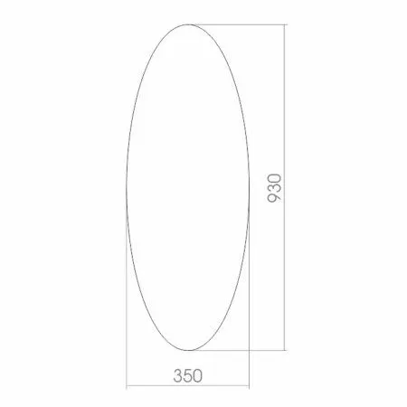 Зеркало без подсветки MIXLINE 350*930 (525520) - купить в Москве по низкой цене в интернет-магазине с доставкой по всей России | HITsant Зеркало без подсветки MIXLINE 350*930 (525520)